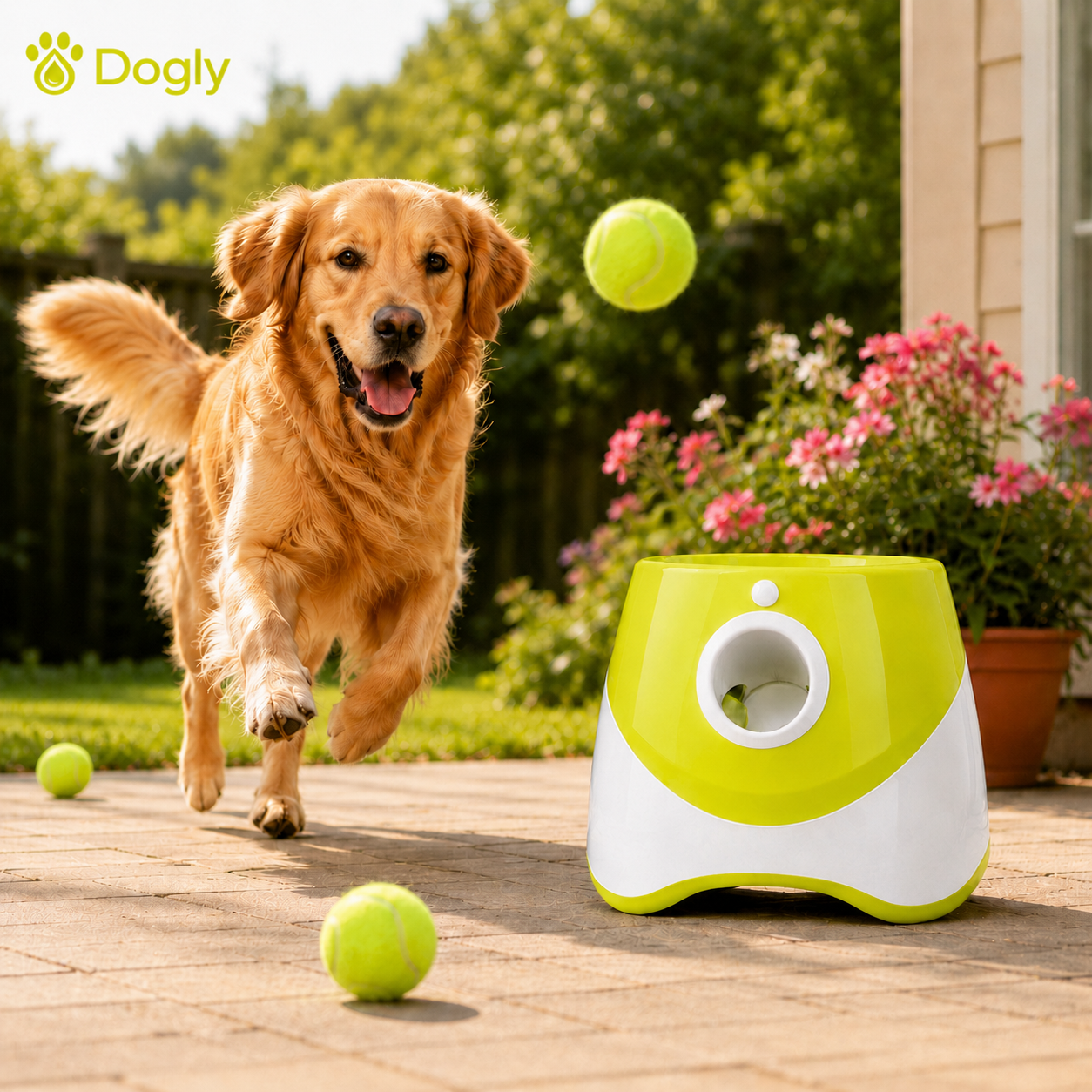 Lanceur de balles automatique pour chien – Jeu intelligent intérieur & extérieur